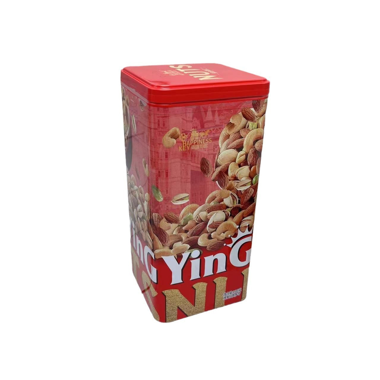 Comprehensive Nuts Iron Boxed New Year Goods Festive Gift Nuts Roasted Nuts Mixed Flavor