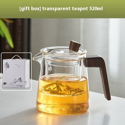 Glass Teapot Green Tea Set High Temperature Resistant Thickening